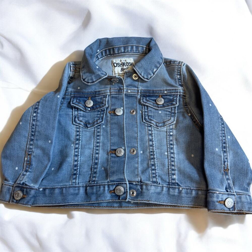 Girls Denim Jean Jacket Osh Kosh B’Gosh 18 M